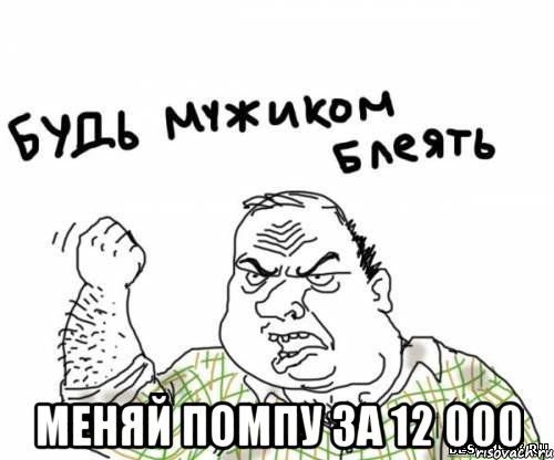  меняй помпу за 12 000, Мем блять