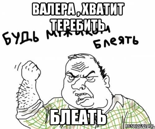 Валера , хватит теребить блеать, Мем блять