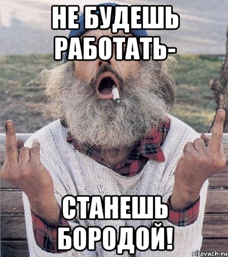 не будешь работать- станешь бородой!, Мем Борода (Наша Раша)