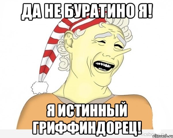 Да не Буратино я! Я истинный гриффиндорец!, Мем буратино