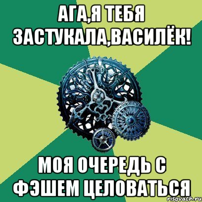 Ага,я тебя застукала,Василёк! Моя очередь с Фэшем целоваться, Мем Часодеи