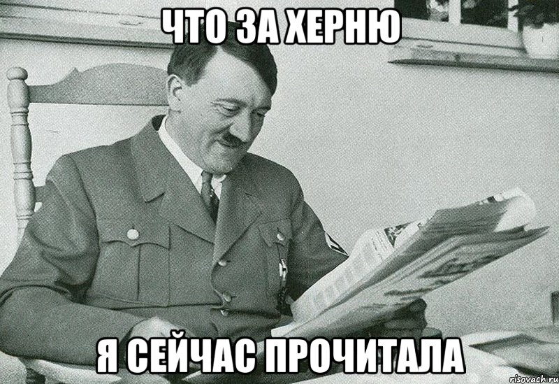 ЧТО ЗА ХЕРНЮ Я СЕЙЧАС ПРОЧИТАЛА