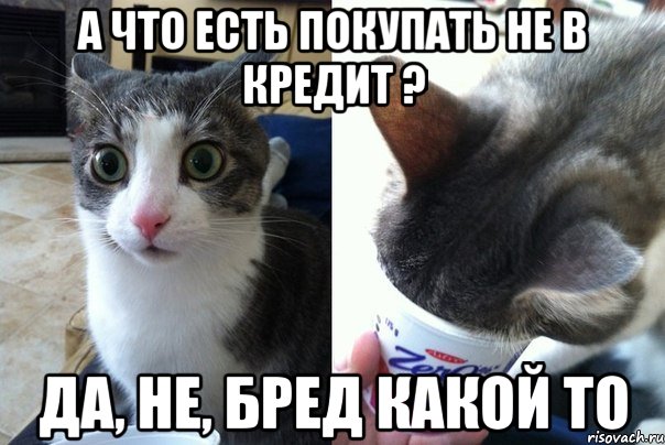 А что есть покупать не в кредит ? Да, не, бред какой то, Комикс  Да не бред-какой-то (2 зоны)