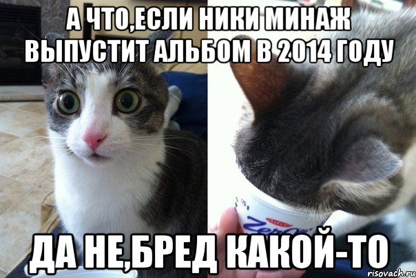 А что,если Ники Минаж выпустит альбом в 2014 году Да не,бред какой-то, Комикс  Да не бред-какой-то (2 зоны)