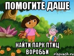 Помогите Даше Найти парк птиц Воробьи