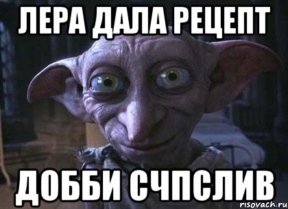 Лера дала рецепт добби счпслив