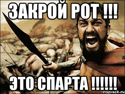 Закрой рот !!! Это Спарта !!!!!!, Мем Это Спарта