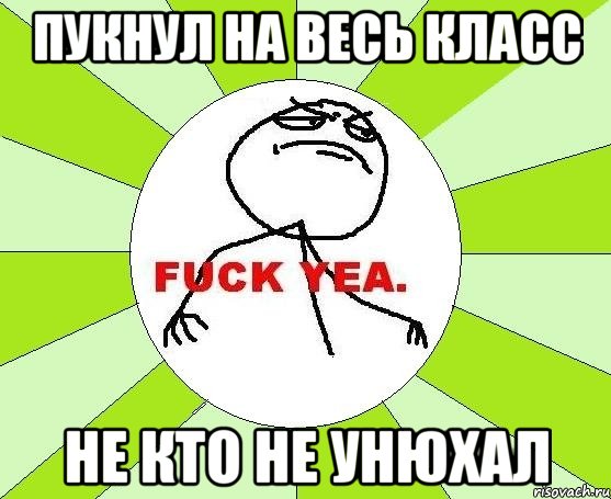 Пукнул на весь класс не кто не унюхал, Мем фак е