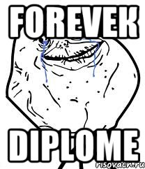 foreveк diplome, Мем Forever Alone