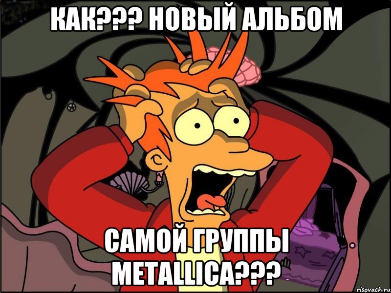как??? новый альбом самой группы Metallica???, Мем Фрай в панике