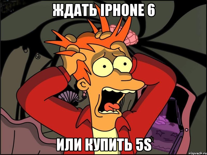 ждать iphone 6 или купить 5s, Мем Фрай в панике
