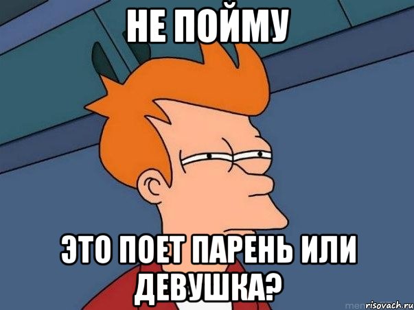 Не пойму Это поет парень или девушка?, Мем  Фрай (мне кажется или)