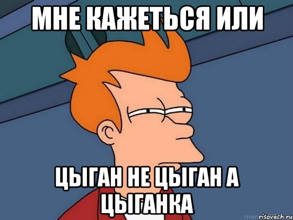 Мне кажеться или Цыган не цыган а цыганка, Мем  Фрай (мне кажется или)