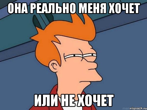 она реально меня хочет или не хочет, Мем  Фрай (мне кажется или)