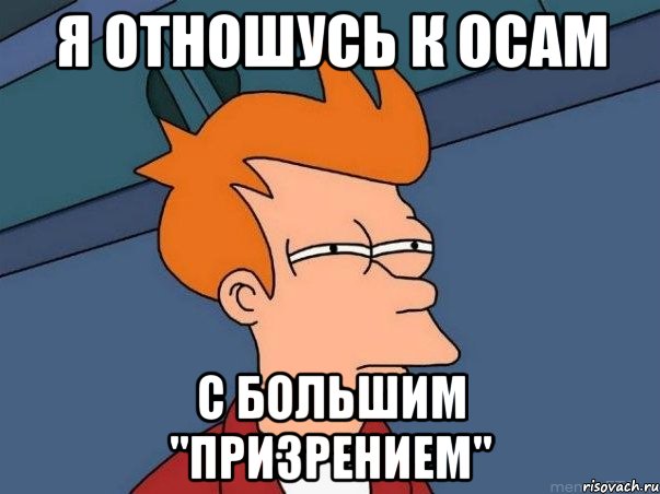 Я отношусь к осам с большим "призрением", Мем  Фрай (мне кажется или)