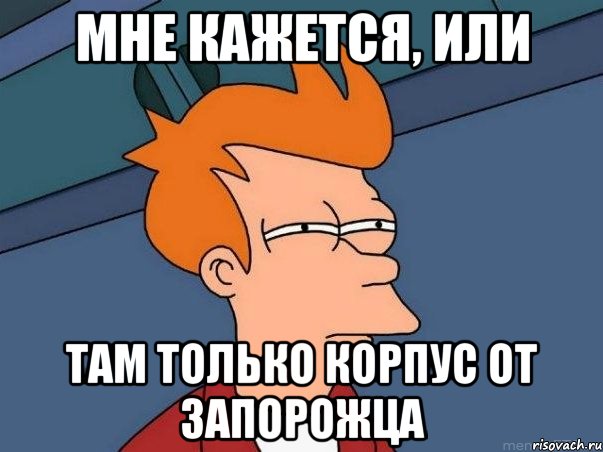 Мне кажется, или Там только корпус от запорожца, Мем  Фрай (мне кажется или)