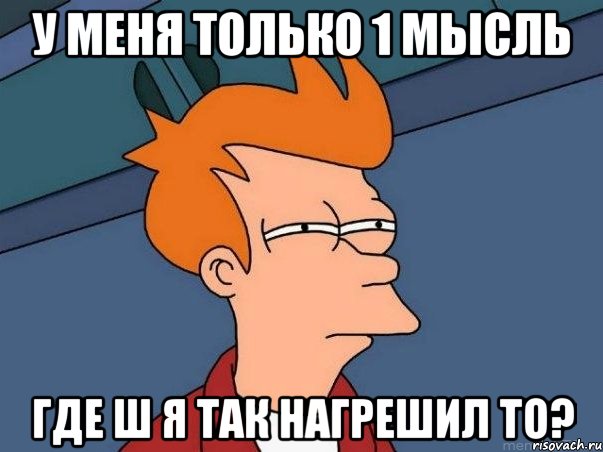 у меня только 1 мысль где ш я так нагрешил то?, Мем  Фрай (мне кажется или)