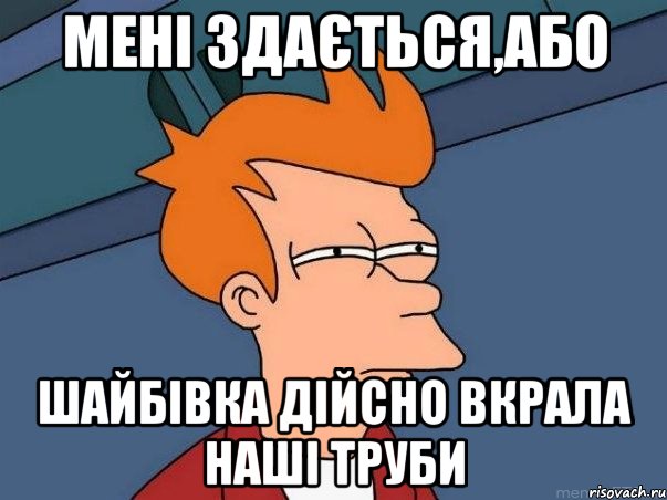 МЕНІ ЗДАЄТЬСЯ,АБО ШАЙБІВКА ДІЙСНО ВКРАЛА НАШІ ТРУБИ, Мем  Фрай (мне кажется или)