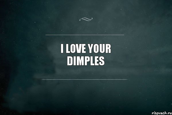 I love your dimples, Комикс Игра Слов