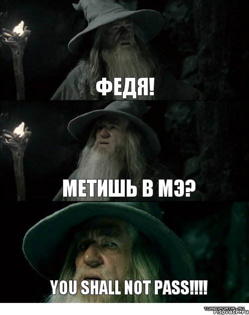 Федя! Метишь в МЭ? You shall not pass!!!!, Комикс Гендальф заблудился