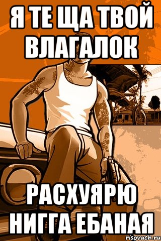 я те ща твой влагалок расхуярю нигга ебаная, Мем GTA