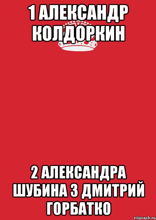 1 Александр Колдоркин 2 Александра Шубина 3 Дмитрий Горбатко, Комикс Keep Calm 3