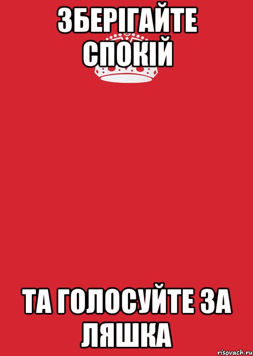 зберігайте спокій та голосуйте за ляшка, Комикс Keep Calm 3