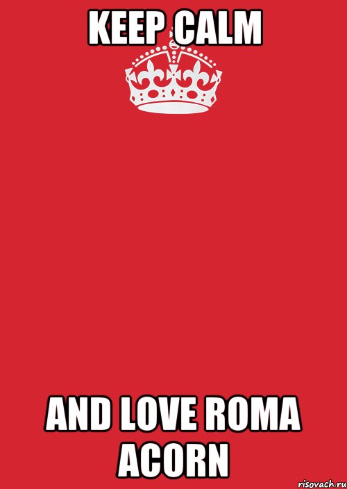 Keep calm And love Roma Acorn, Комикс Keep Calm 3