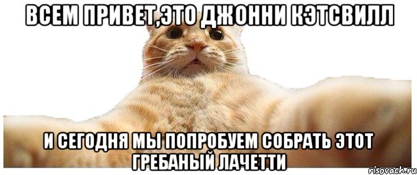 Всем привет,это Джонни Кэтсвилл и сегодня мы попробуем собрать этот гребаный Лачетти, Мем   Кэтсвилл