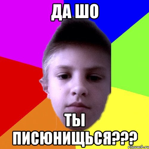 Да шо ты писюнищься???