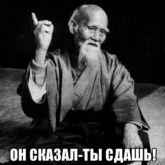  он сказал-ты сдашь!