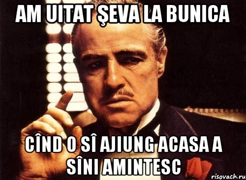 am uitat şeva la bunica cînd o sî ajiung acasa a sîni amintesc