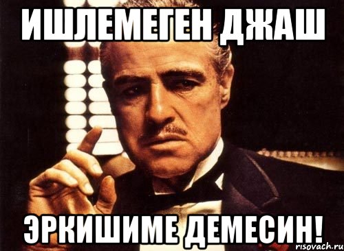 Ишлемеген джаш эркишиме демесин!, Мем крестный отец