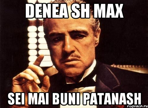 Denea sh Max sei mai buni patanash, Мем крестный отец