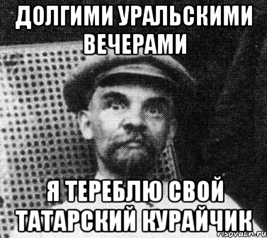 Долгими Уральскими вечерами я тереблю свой татарский курайчик, Мем   Ленин удивлен
