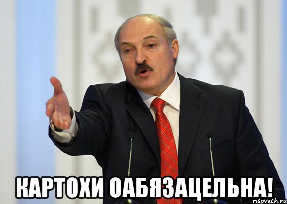  картохи оабязацельна!, Мем лукашенко