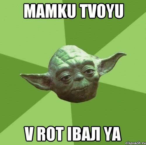 Мамku tvoyu V rot ibал yа, Мем Мастер Йода