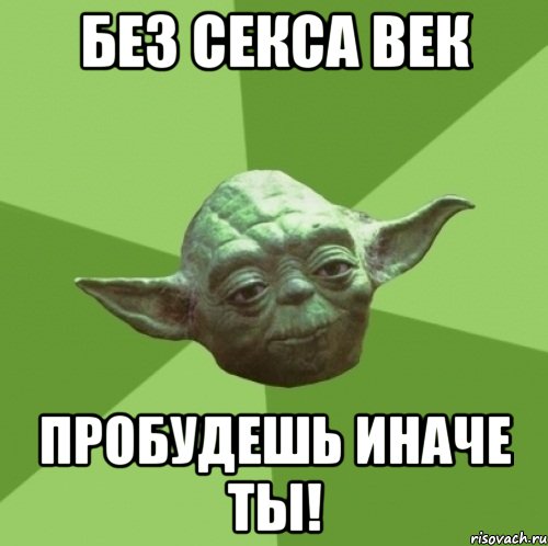 Без секса век пробудешь иначе ты!, Мем Мастер Йода