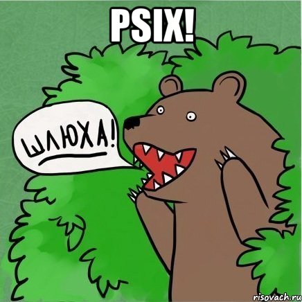PSIX! , Мем Медведь в кустах