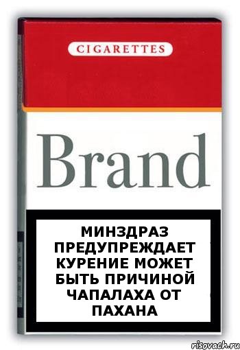 МИНЗДРАЗ ПРЕДУПРЕЖДАЕТ курение может быть причиной чапалаха от пахана, Комикс Минздрав