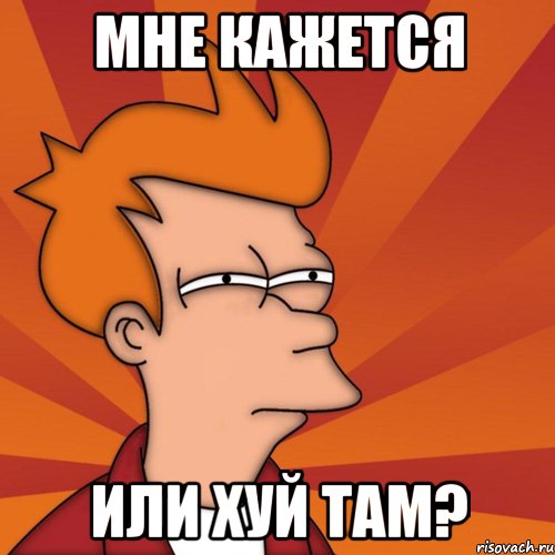 МНЕ КАЖЕТСЯ ИЛИ ХУЙ ТАМ?, Мем Мне кажется или (Фрай Футурама)