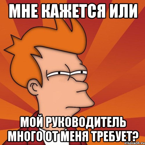 Мне кажется или Мой руководитель много от меня требует?, Мем Мне кажется или (Фрай Футурама)