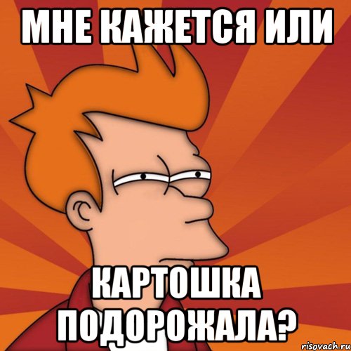 Мне кажется или картошка подорожала?, Мем Мне кажется или (Фрай Футурама)