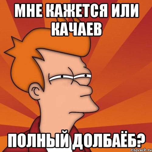 Мне кажется или качаев ПОЛНЫЙ ДОЛБАЁБ?, Мем Мне кажется или (Фрай Футурама)