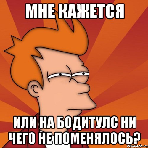 Мне кажется Или на Бодитулс ни чего не поменялось?, Мем Мне кажется или (Фрай Футурама)