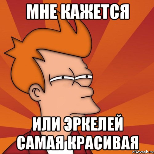 мне кажется или Эркелей самая красивая, Мем Мне кажется или (Фрай Футурама)