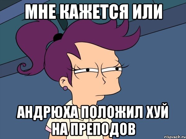 Мне кажется или Андрюха положил хуй на преподов, Мем Мне кажется или (с Лилой)