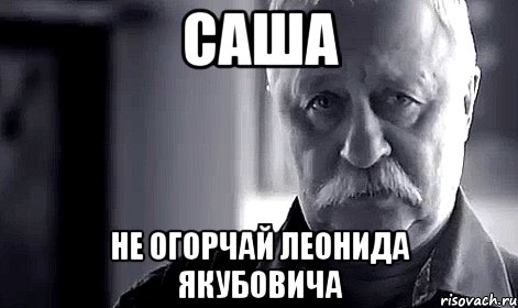 Саша Не огорчай Леонида Якубовича, Мем Не огорчай Леонида Аркадьевича