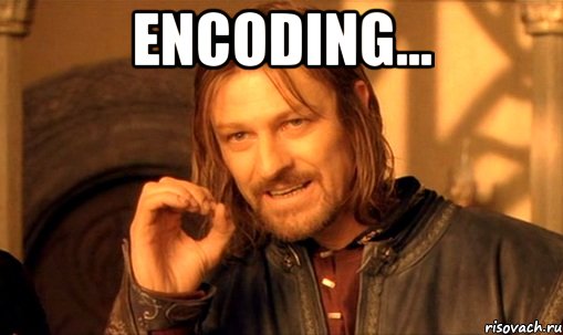 Encoding... , Мем Нельзя просто так взять и (Боромир мем)