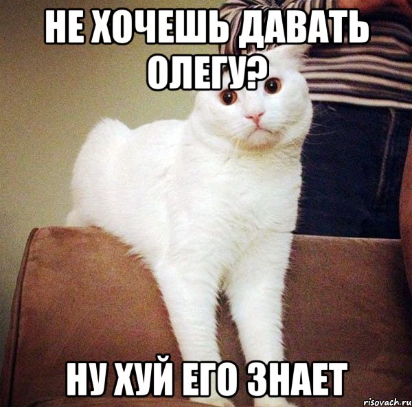 не хочешь давать олегу? ну хуй его знает